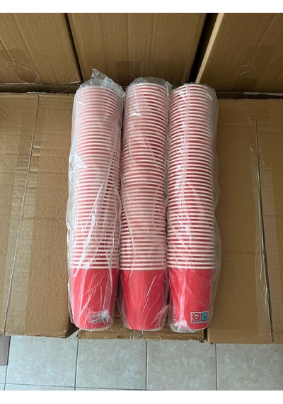 Karton Bardak 8 Oz 50'li Kırmızı Diğer