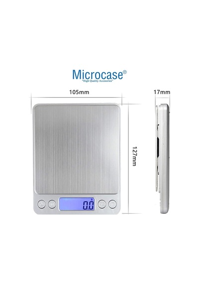 3000 Gr./0.1 Gr. Mini Hassas Lcd Ekranlı Terazi Tartı - Al5216 Diğer