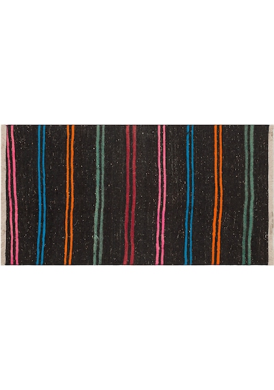 Yeşil Turuncu Rengi Keçi Kılı Malatya Kilim