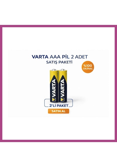 Gees Global Marka Aaa İnce Kalem Pil 1.5v Super Heavy Duty R03 Çinko Karbon 2li 1 Paket Gbzs