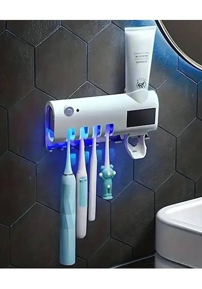 Şarjlı Uv Işıklı Sterilize Diş Macunu Ve Fırçası Askısı / Diş Fır Diğer