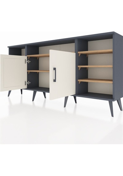 Arges Konsol 8 Raflı 2 Kapaklı 176x30x83 Antrasit-aytaşı/çam Aytaşı/çam Arges Konsol 8 Raflı 2 Kapaklı 176x30x83 Antrasit-aytaşı/çam Aytaşı/çam