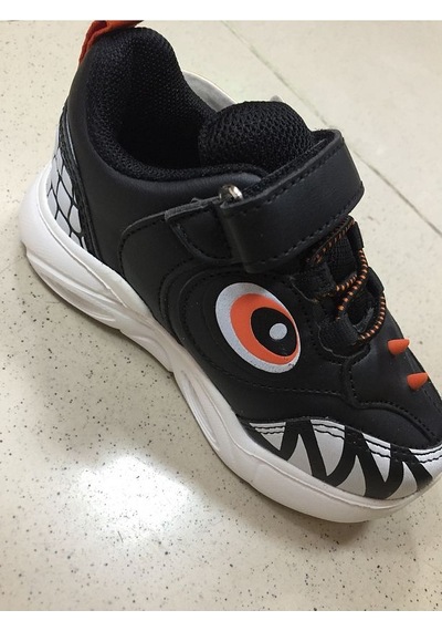 Cool Stego Bebe Işıklı Spor Ayakkabı Siyah SİYAH-BEYAZ