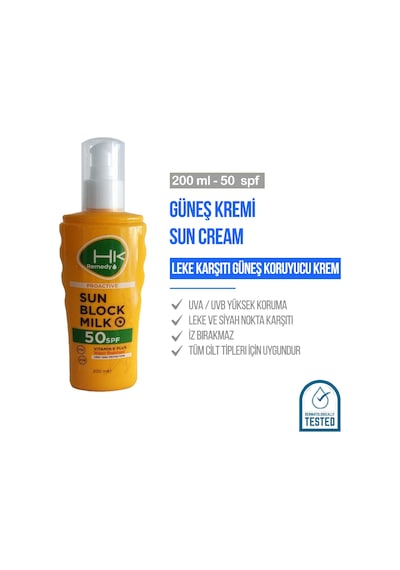 HK Remedy Sun Güneş Sütü SPF 50 Sprey 200 ML