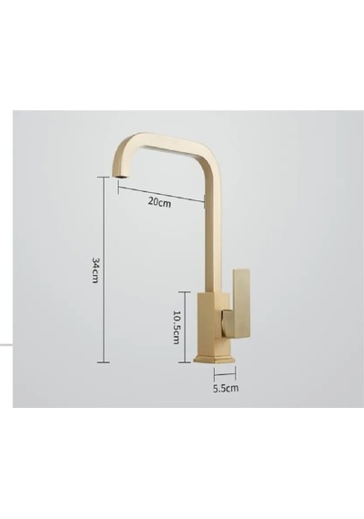 Mutfak Eviye Bataryası Mat Gold Renk Modern Yeni İthal