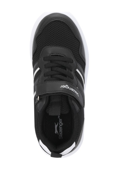 Slazenger Freedom I Unisex Çocuk Cırt Cırtlı Siyah / Beyaz Günlük Spor Ayakkabısı Siyah - Beyaz