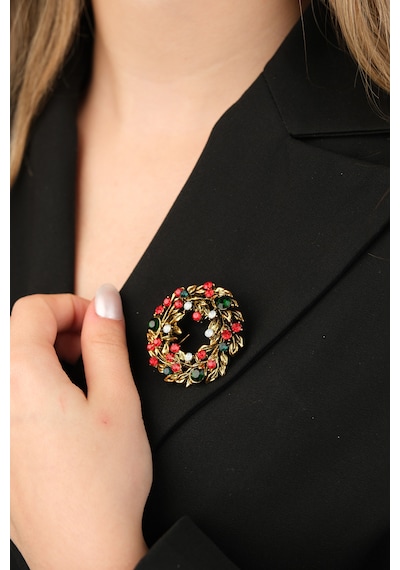Çildan Womens Yılbaşı Koleksiyonu Yılbaşı Süsü Broş