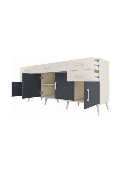 Hyperion Konsol Tek Raflı 5 Çekmeceli 4 Kapaklı 176x44x83 Aytaşı-antrasit/aytaşı Antrasit/aytaşı Hyperion Konsol Tek Raflı 5 Çekmeceli 4 Kapaklı 176x44x83 Aytaşı-antrasit/aytaşı Antrasit/aytaşı