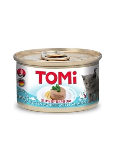 Tomi - 820 - Yavru Kedi Somonlu Yaş - Csmo-tex - Mama 85g