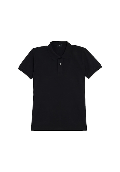 Tudors Erkek 5'li Paket Siyah-gri-lacivert-mavi-bordo Slim Fit Dar Kesim Pamuklu Düz Pike Polo Yaka Tişört-50787 Çok Renkli