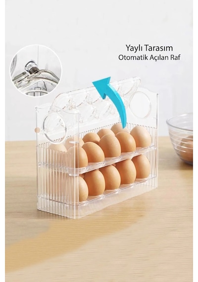 Bayev 3 Raflı Buzdolabı Yumurtalık Organizeri 4301