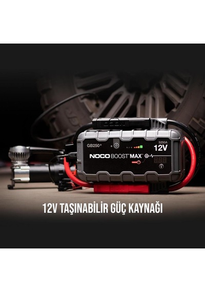 Noco Genius Gb250 12V 5250 Amp Ultrasafe Lityum Akü Takviye + Powe N11.1496