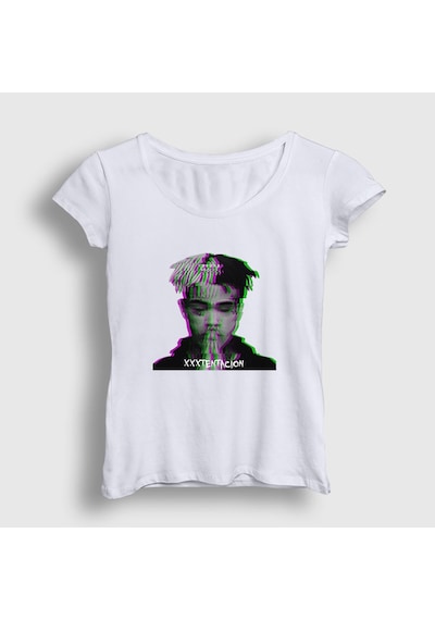 Presmono Kadın Pray Xxxtentacion T-shirt Beyaz
