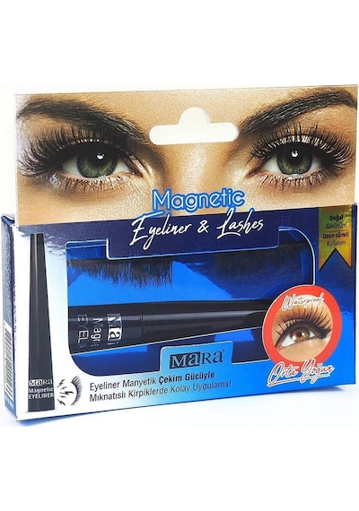 Mara Mıknatıslı Eyelıner& Kırpık Orta Yogun / Magnetic Eyelashes&eyelıner Medıum Intense