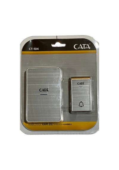 Cata Ct-104 Kablosuz Kapı Zili Gri 2 Adet