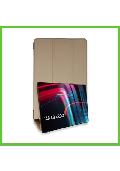 Bezos Samsung Galaxy Uyumlu X200 Tab A8 10.5 Kılıf Tablet Smart Kılıf - Gold Dmc
