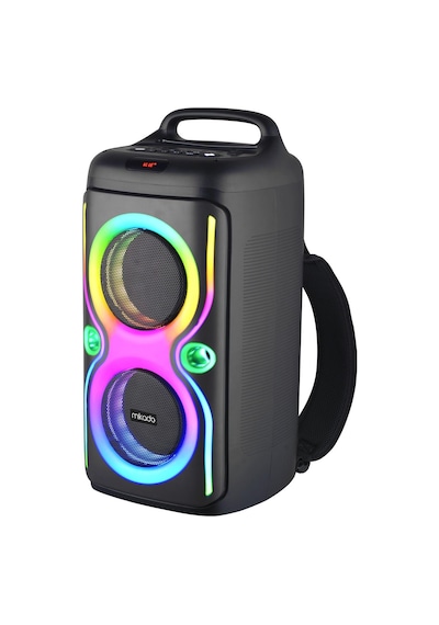 Mikado Md-66bt Thunderbag 40w 3600mah Çanta Taşıma Özellikli Usb/bt/tf/tws Rgb Işıklı Kablosuz Mikrofonlu Hoparlör