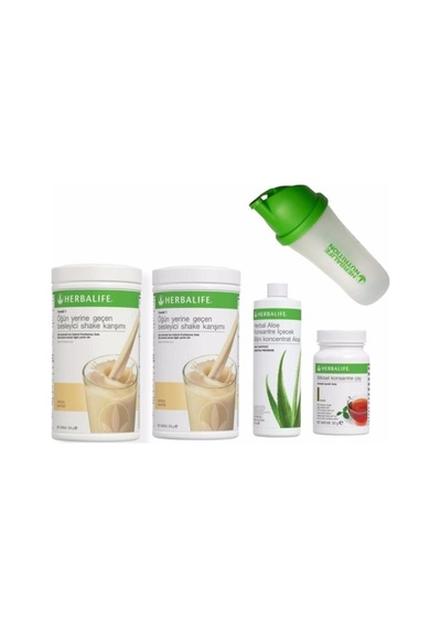 Set 2 Adet Vanilya Shake 1 Ad. Aloevera 1 Ad. Klasik Çay 50 Gr Ve Shaker