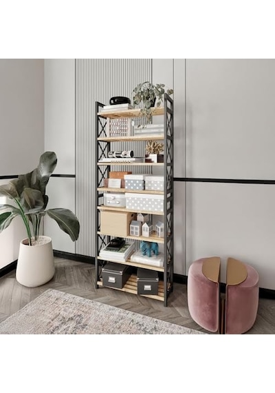 Tr 8 Katlı Çok Amaçlı Ayakkabılık Raf 47x18x127 Cm Mdf & Plastik Gövde Qr Kodlu Kolay Kurulum Mod Diğer Tr 8 Katlı Çok Amaçlı Ayakkabılık Raf 47x18x127 Cm Mdf & Plastik Gövde Qr Kodlu Kolay Kurulum Mod Diğer