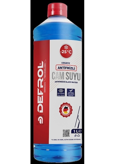 -35 C Antifrizli Cam Suyu Yaz Kış 1 Lt