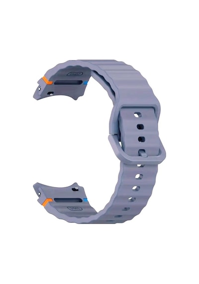 Adige Samsung Galaxy Uyumlu Watch 7 44mm Kordon Ocean Silikon Dikiş Detaylı Lms