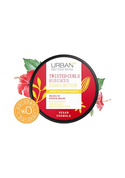 Urban Care Hibiscus & Shea Butter Kıvırcık ve Dalgalı Saçlara Özel Yoğun Saç Bakım Maskesi 230 ML
