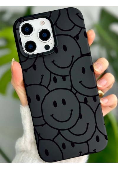 Apple Uyumlu iPhone 15 Pro Max İle Premier Kalite Özel Üretim Baskılı Silikon Telefon Kılıfı Bc 8 Siyah