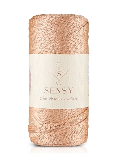 2 Mm - 200 Gr Polyester Makrome Ipi Ten Rengi 230 M Polyester Makrome Ip Supla Ip Ve Çanta Ipliği