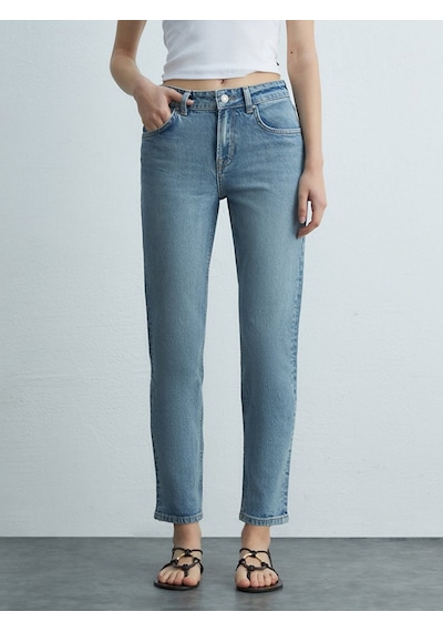 Ltb Rebecca Dar Paça Yüksek Bel Jean Pantolon 010095185916160 55976 Karışık