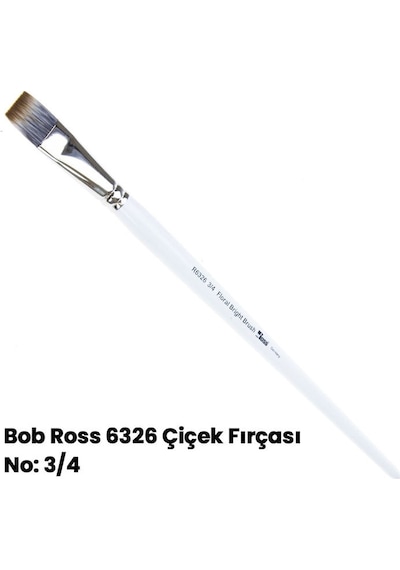 Bob Ross 6326 Çiçek Fırçası No: 3-4