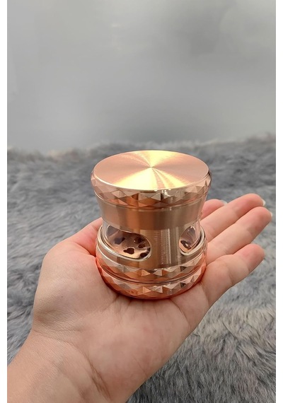 63 Mm. Rose Pencereli Tütün Baharat Herbal Öğütücüsü Parçalayıcı Rc80rs