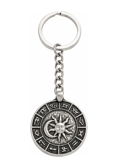 12 Burç Astroloji Anahtarlık Unisex Metal Aksesuar