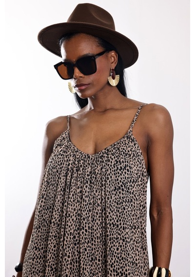 5in1Canpolat Leopar Sahara Elbise