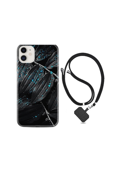 Apple Uyumlu iPhone 12 Mini Kılıf Boyun Askılı Foid Green 1643