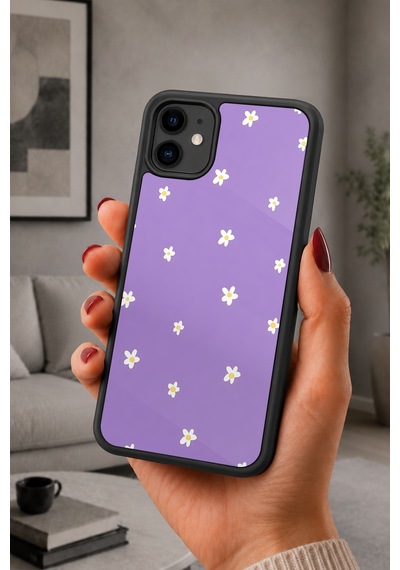 İphone 11 Uyumlu Papatyalar Desenli Kamera Korumalı Darbelere Dayanıklı Kılıf 990-papatyalar-iphone11
