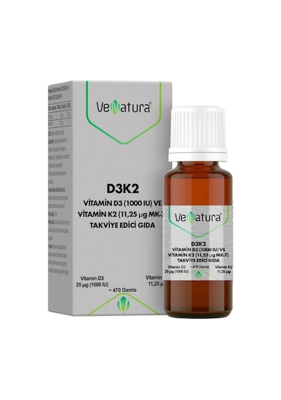 Vitamin D3k2 Vitamin D3 1000ıu Vitamin K2 11.25mcg Damla 20ml