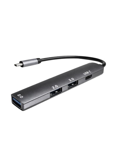 Fully S-802k 4'ü 1 Arada Usb-a Type-c Hub Dönüştürücü Alüminyum Gövde Ultra İnce Tasarım