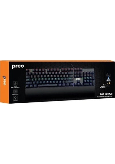 Preo Mg50 Plus Blue Switch Bilek Destekli Gaming Mekanik K