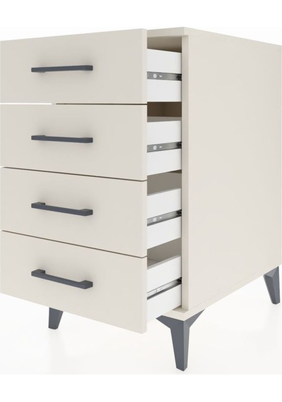 Kronos Komodin 4 Çekmeceli 44x59x80 Aytaşı-aytaşı Aytaşı