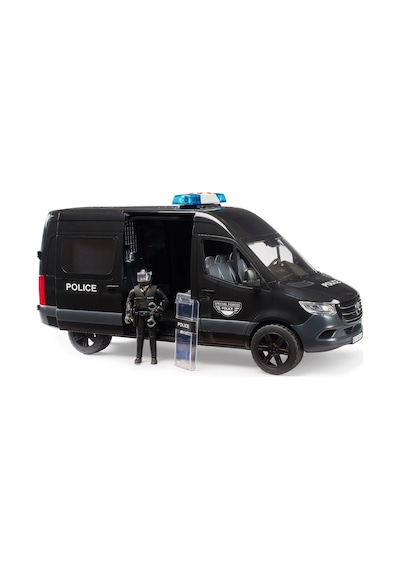 Bruder Mercedes-benz Sprinter Polis Özel Harekat Aracı Polis Figürlü Oyuncak Van Siyah Model 02685
