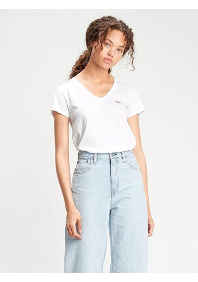 Levi's The Perfect V-neck Tişört-2599 Beyaz