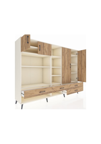 Hyperion Dolap 12 Raflı 4 Çekmeceli 4 Kapaklı 220x44x163 Aytaşı-çam Atlas Çam - Aytası Hyperion Dolap 12 Raflı 4 Çekmeceli 4 Kapaklı 220x44x163 Aytaşı-çam Atlas Çam - Aytası