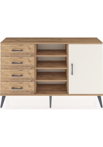 Arges Konsol 4 Raflı 4 Çekmeceli Tek Kapaklı 132x30x83 Çam-aytaşı/çam Aytaşı/çam Arges Konsol 4 Raflı 4 Çekmeceli Tek Kapaklı 132x30x83 Çam-aytaşı/çam Aytaşı/çam
