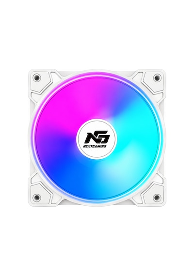 Next Gaming Orion 3 Adet Reverse Ters Bıçak Rgb 6 Pin 120mm Beyaz Fan + Rgb Hub Set