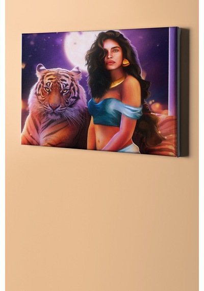 Webstyle Sayılarla Boyama Seti Kasnaklı Vahşi Ve Güzel 40 X 50 Cm