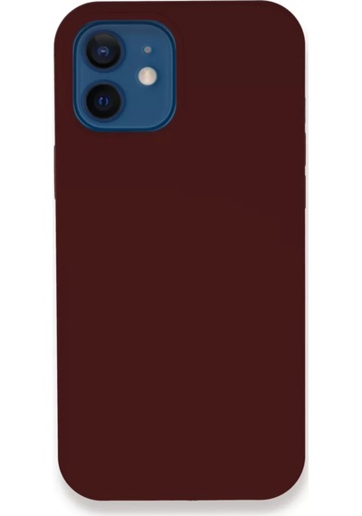 Newface Apple İphone 12 Kılıf Lansman Legant Silikon - Bordo