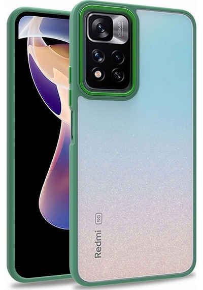 Xiaomi Poco M4 Pro 5g Kılıf Zore Flora Kapak Yeşil