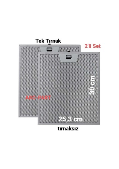 Bosch Dke615a Davlumbaz Alüminyum Filtre 25,3 X 30 Cm 2'li Set