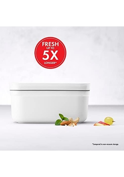 & Save Vakumlu Yemek Taşıma Kabı, S, Plastik, Beyaz-gri Bakır