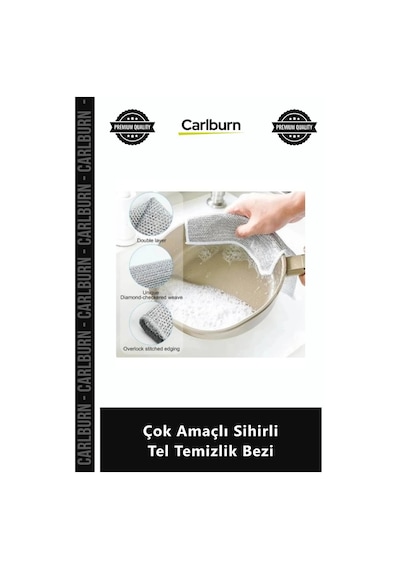 Özel Üretim Islak Kuru Metal Tel Çizmez İnatçı Leke Çıkarıcı Çok Amaçlı Sihirli Tel Temizlik Bezi Çok Renkli